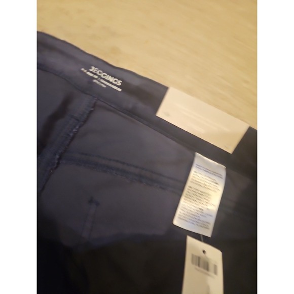 NWT Chico's Jeggings Blue Velvet  Size 3 (L 16) Stretch Fit Casual Fall Leggings - Picture 7 of 11